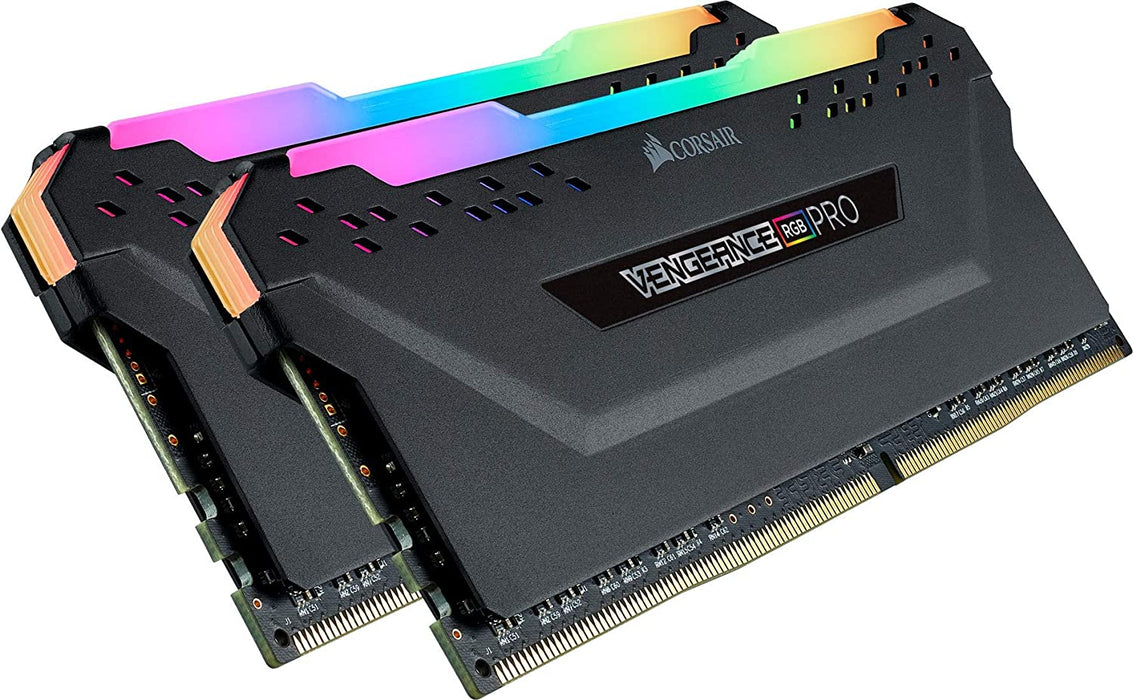 Corsair Vengeance RGB Pro 16GB Memory Kit (2 x 8GB), DDR4, 3600MHz (PC4-28800), CL18, XMP 2.0, DIMM Memory