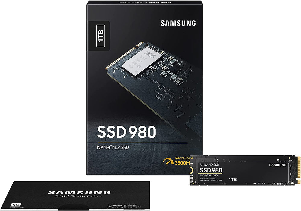 Samsung 980 1TB PCIe 3.0 (up to 3.500 MB/s) NVMe M.2 Internal Solid State Drive (SSD) (MZ-V8V1T0BW)