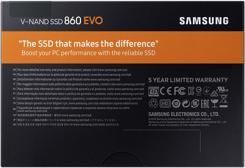 Samsung 860 EVO 500 GB SATA 2.5 Inch Internal Solid State Drive (SSD) (MZ-76E500)
