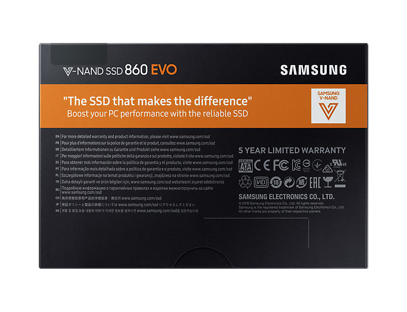 Samsung 860 EVO 250 GB SATA 2.5 Inch Internal Solid State Drive (SSD) (MZ-76E250)