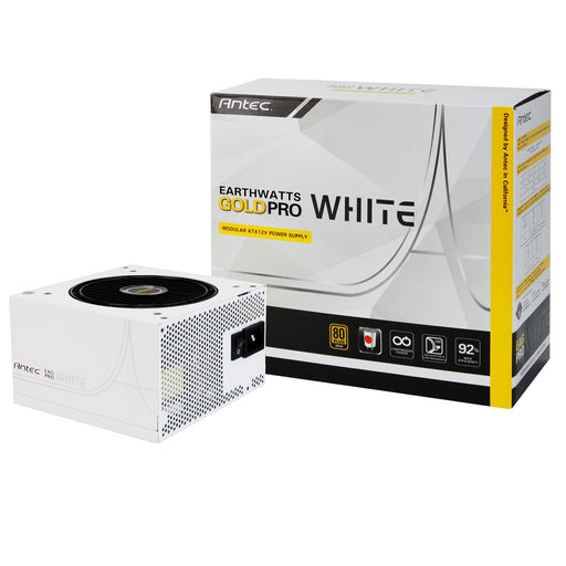 Antec EarthWatts Gold Pro 750W White PSU, 80 Plus Semi Modular Power Supply