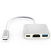 USB Type-C Hub to USB-C, USB3.0, HDTV 4K Adapter, Dock Station