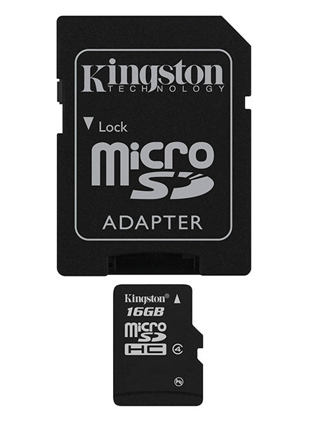 Kingston MicroSDHC Class 4 - 16GB Memory Card