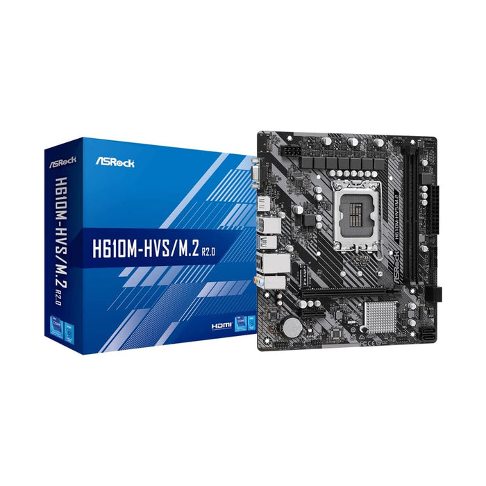 Intel Micro ATX Motherboard H610M-HVS/M.2 R2.0, DDR4, PCIe4
