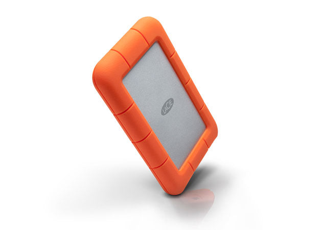 LaCie 2TB Portable Hard Drive Rugged Mini USB 3.0 for PC and Mac, Shock, Drop and Pressure Resistant