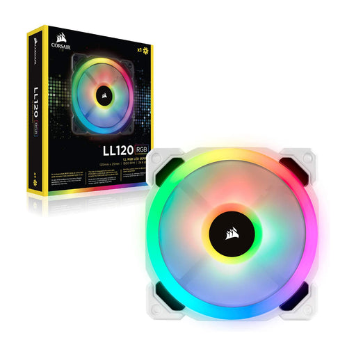 120mm Desktop PC Case Fan White, LL120