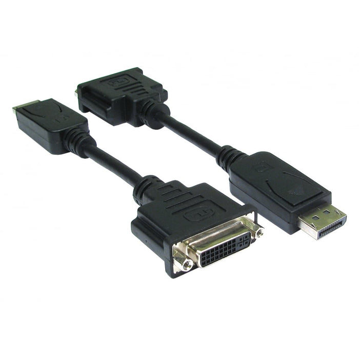 DisplayPort (M) to DVI (F) Leaded Adapter