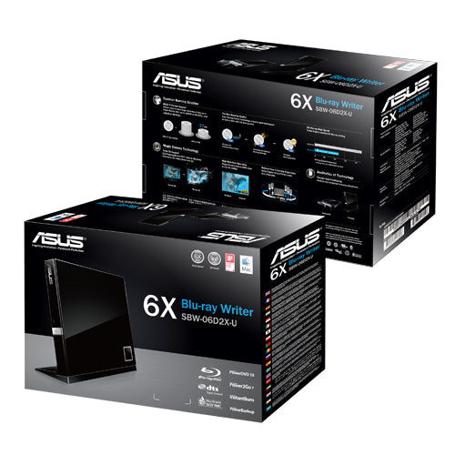 ASUS SBW 06D2X-U - BDXL drive - external - USB 2.0