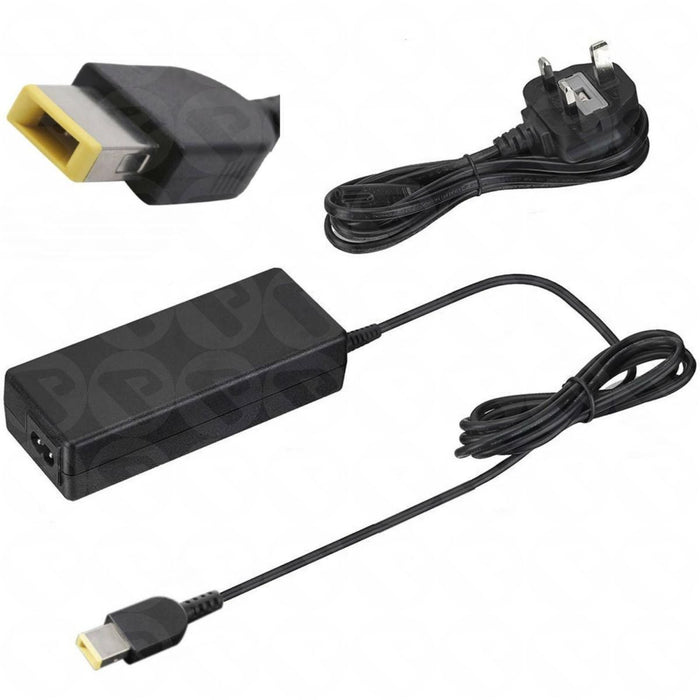 Lenovo Laptop Charger 90W 20V 4.5A Square Tip  Charger Adapter compatible for Lenovo ThinkPAd Ultrabook, UK Plug