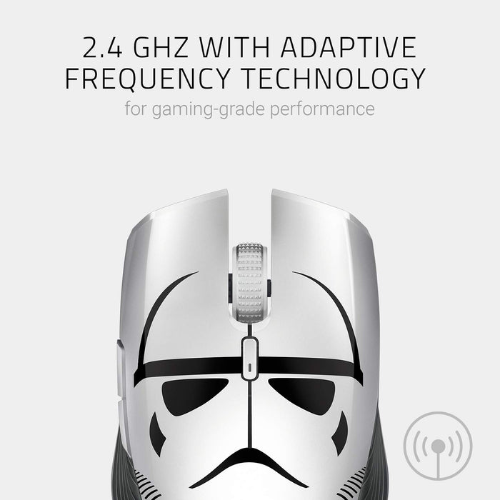 Razer Atheris Stormtrooper Edition, Star Wars 350-Hour Battery Life, 7200 DPI Optical Sensor, 2.4 GHz Adaptive Frequency Technology, Gaming Mouse