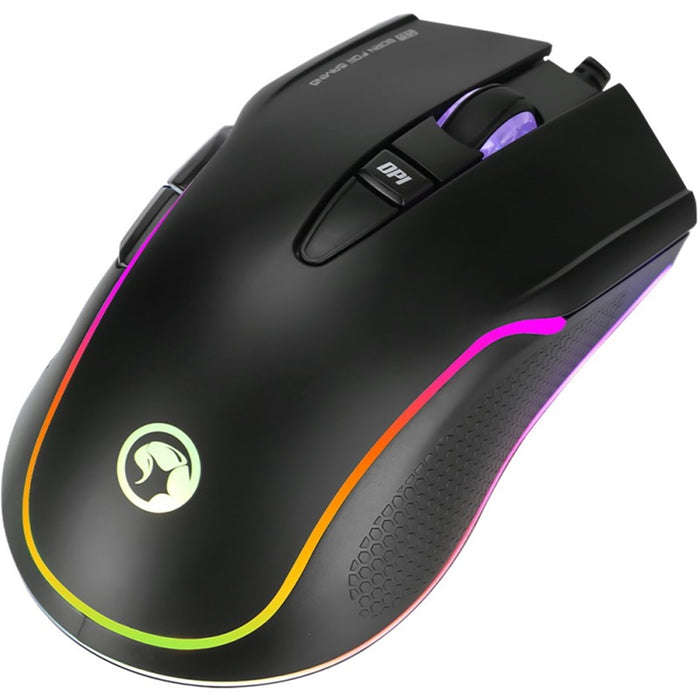 Scorpion G943 RGB Gaming Mouse, Adjustable up to 5000dpi, 6 Programmable Buttons, Black