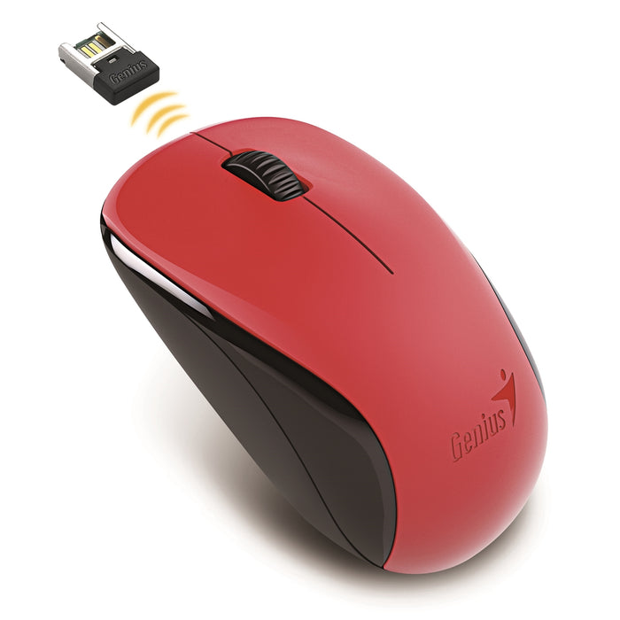 Wireless Mouse, 2.4 GHz with USB Pico Receiver, Adjustable DPI levels up to 1200 DPI, 3 Button with Scroll Wheel, Ambidextrous Design