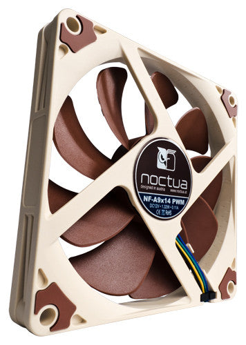 Noctua NF-A9x14 PWM, Premium Quiet Fan, 4-Pin (92x14mm, Brown)