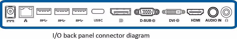 Used - Philips 25" LCD Monitor with USB-C Dock, 2K 2560x1440, 60Hz, 5ms, Adjustable, 258B6QUEB/00