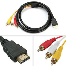 Premium 1.5M HDMI Male to 3x RCA Video Audio Converter Component AV Adapter Cable