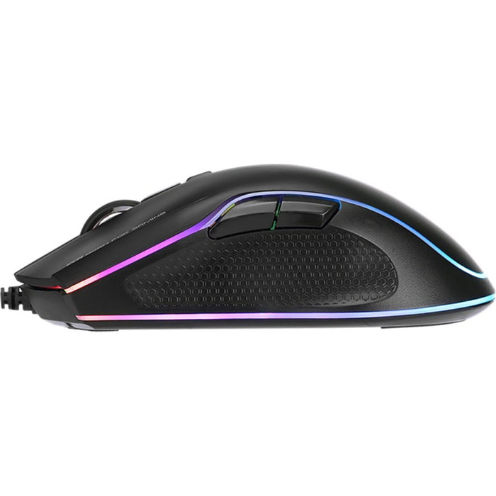 Scorpion G943 RGB Gaming Mouse, Adjustable up to 5000dpi, 6 Programmable Buttons, Black