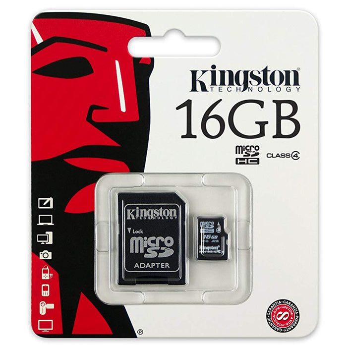 Kingston MicroSDHC Class 4 - 16GB Memory Card