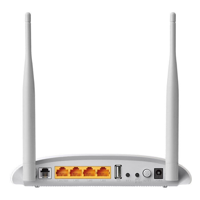 TP-LINK (TD-W9970) 300Mbps Wireless VDSL2/ADSL2+ Modem Router, 4-Port, Dual WAN, USB