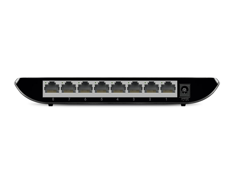 TP-Link 8-Port Gigabit Unmanaged Desktop Switch, Plastic Case, RJ45 Ports, TL-SG1008D