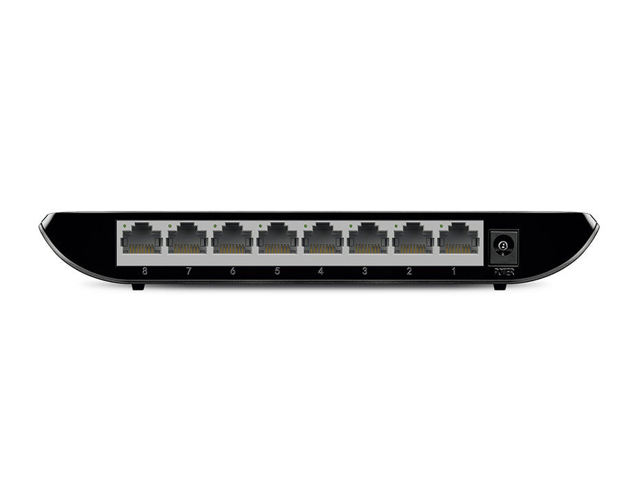 TP-LINK (TL-SG1008D) 8-Port Gigabit Unmanaged Desktop Switch, Plastic Case, RJ45 Ports