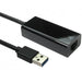 USB to Ethernet Adapter, Network Adapter, Gigabit, RJ45, Black