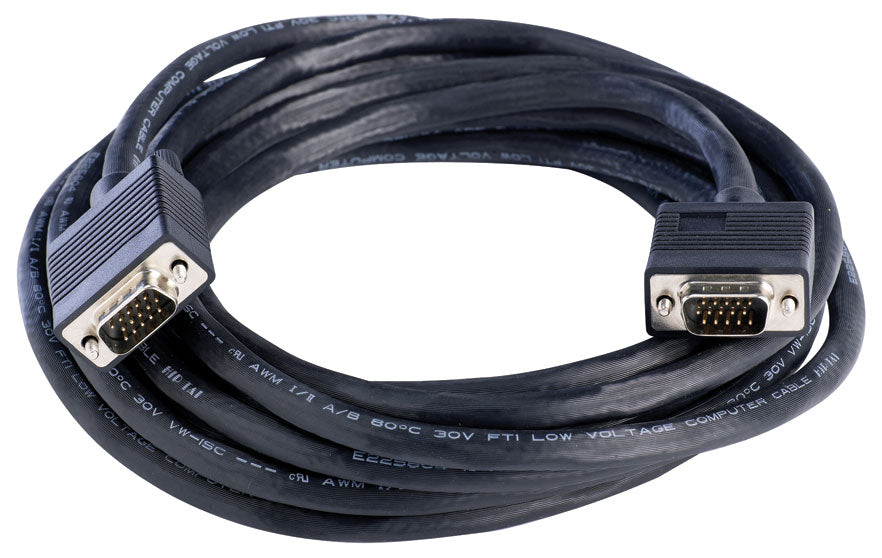 VGA 2M Cable, VGA (Male) to VGA (Male) Lead
