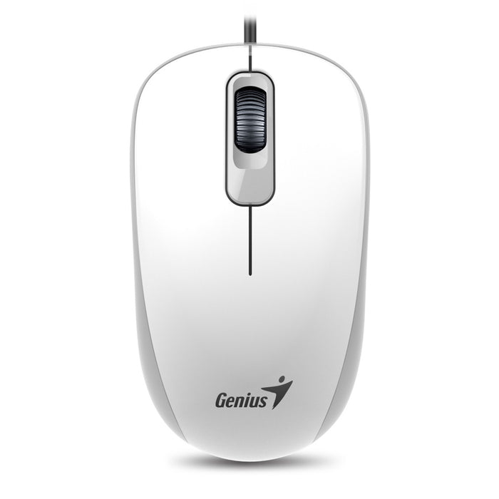 Genius DX-110 Wired PS2 Plug and Play Mouse, 1000 DPI Optical Tracking, 3 Button with Scroll Wheel, Ambidextrous Design with 1.5m Cable